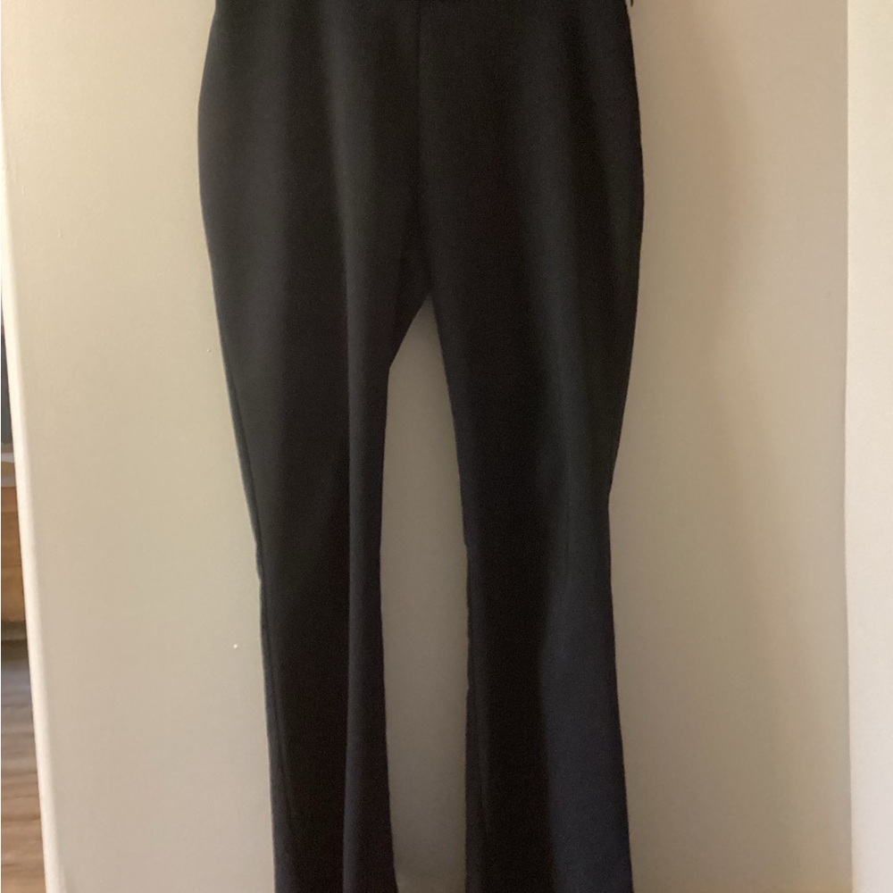 I.N.C International Concept Woman Black Dress Pant with slit with ruffled Ankle